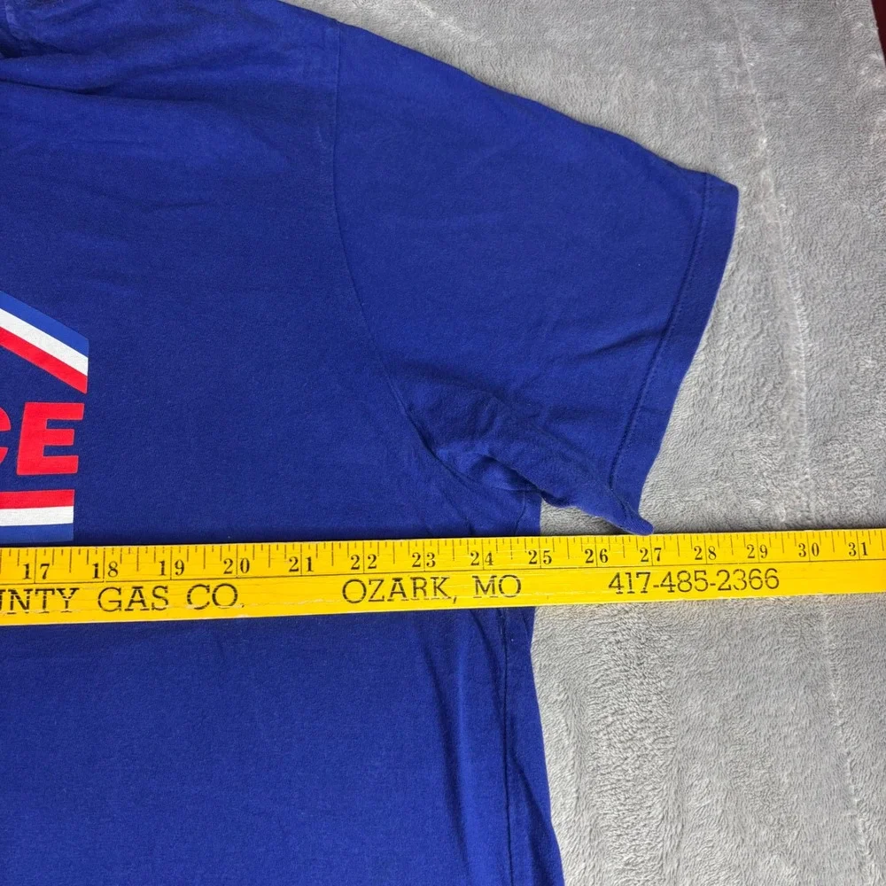 The North Face T-Shirt Men XL Blue Graphic Logo Short Sleeve Cotton Tee